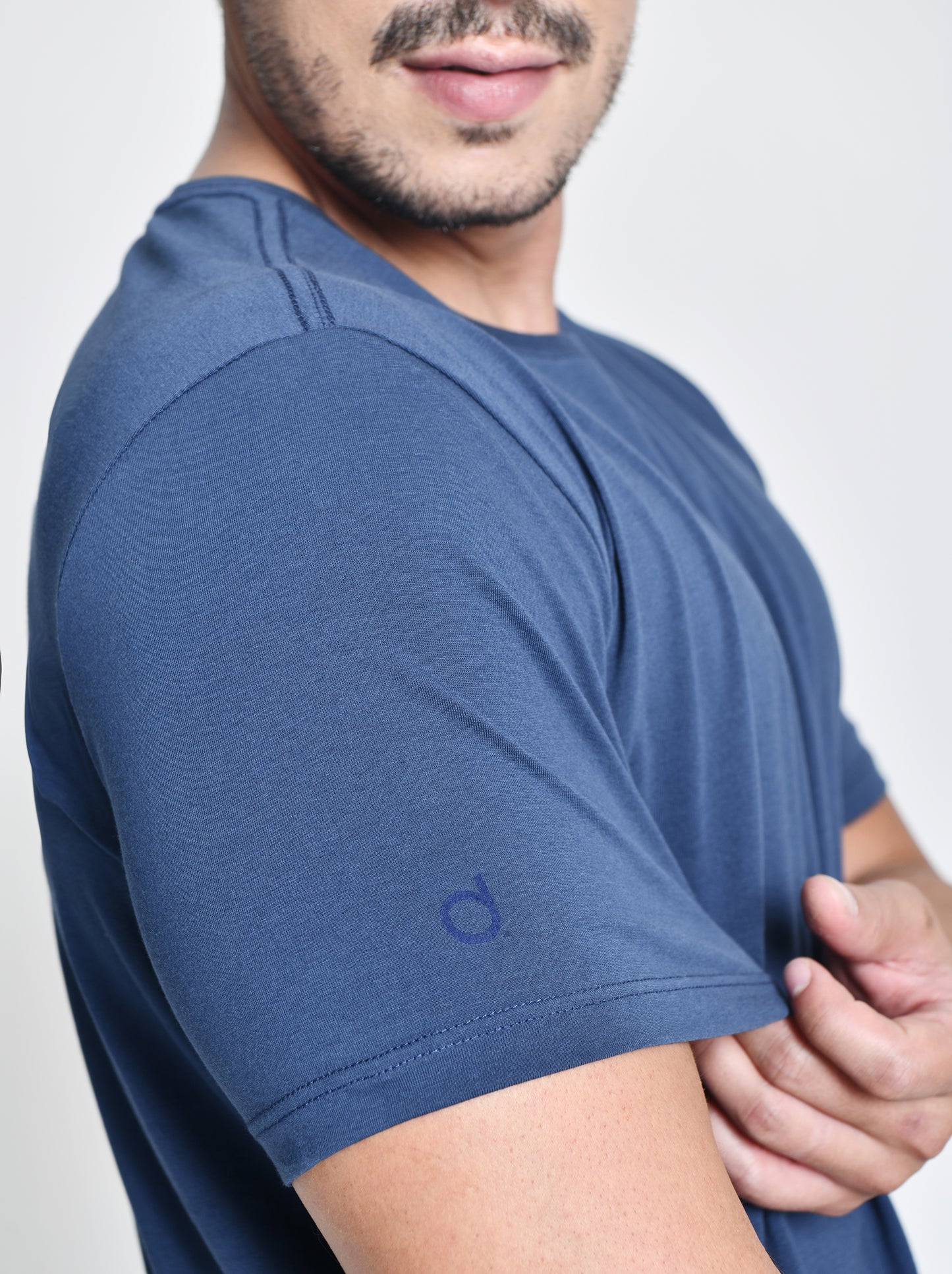 Camiseta Básica Masculina Azul