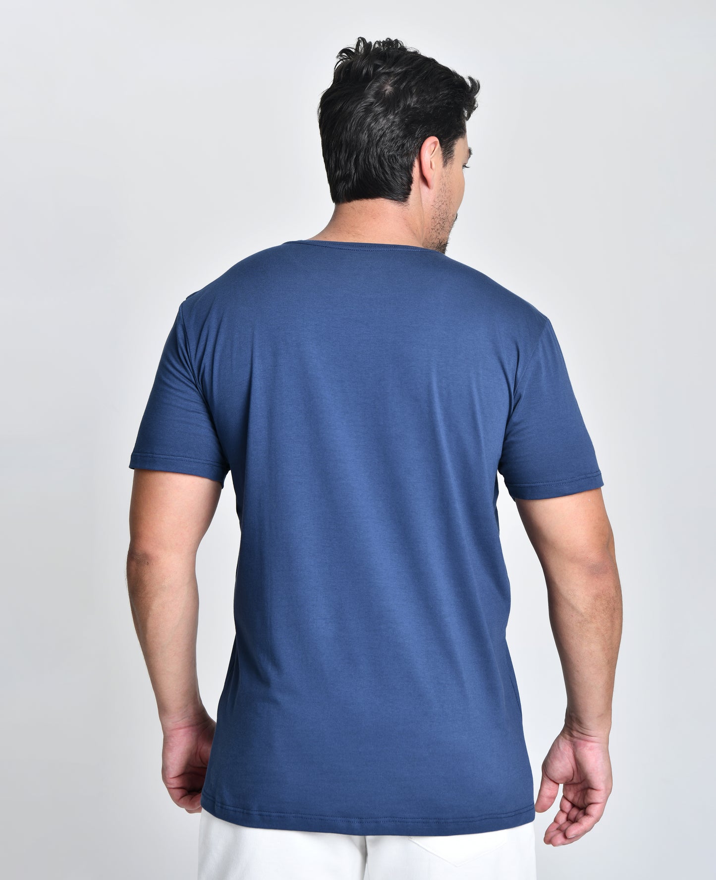 Camiseta Básica Masculina Azul