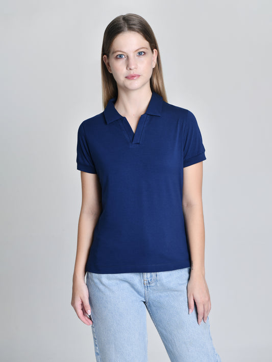 Camisa Gola Polo ELISABETH Azul