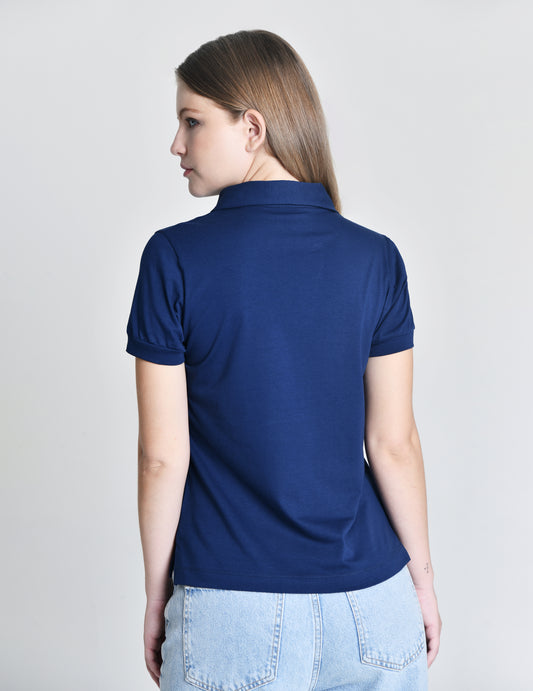 Camisa Gola Polo ELISABETH Azul