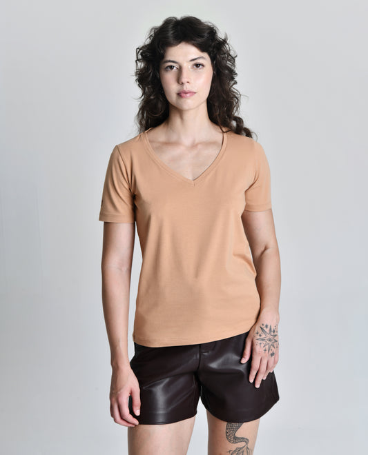 Camiseta MANUELA Caramelo